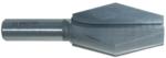 MAGNATE 5402 14 Degree Butterfly Spline Router Bit - 1-1/4" Cutting Diameter; 2" Cutting Height; 1/2" Shank Diameter; 3-3/8" Overall Length; 2-Flute Carbide Tipped