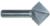 MAGNATE 5461 Bird Mouth (Bird Beak) Router Bit, 8-Sided - 1" Long Diagonal Edge; 1-1/8" Cutting Height; 1.539" Overall Diameter; 1/8" Small Diameter; 1/2" Shank, 2-Flute Carbide Tipped
