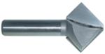 MAGNATE 5461 Bird Mouth (Bird Beak) Router Bit, 8-Sided - 1" Long Diagonal Edge; 1-1/8" Cutting Height; 1.539" Overall Diameter; 1/8" Small Diameter; 1/2" Shank, 2-Flute Carbide Tipped