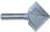 MAGNATE 5462 Bird Mouth (Bird Beak) Router Bit, 8-Sided - 1-1/2" Long Diagonal Edge; 1-5/8" Cutting Height; 1.857" Overall Diameter; 1/8" Small Diameter; 1/2" Shank, 2-Flute Carbide Tipped