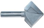 MAGNATE 5462 Bird Mouth (Bird Beak) Router Bit, 8-Sided - 1-1/2" Long Diagonal Edge; 1-5/8" Cutting Height; 1.857" Overall Diameter; 1/8" Small Diameter; 1/2" Shank, 2-Flute Carbide Tipped