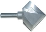 MAGNATE 5463 Bird Mouth (Bird Beak) Router Bit, 8-Sided - 2" Long Diagonal Edge; 2-1/8" Cutting Height; 2-1/8" Overall Diameter; 1/8" Small Diameter; 1/2" Shank, 2-Flute Carbide Tipped