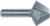 MAGNATE 5481 Bird Mouth (Bird Beak) Router Bit, 6-sided or 12-sided - 1" Long Diagonal Edge; 1-1/8" Cutting Height; 1/2" Shank Diameter; 1-9/16" Overall Diameter; 1/8" Small Diameter; 1/2" Shank, 2-Flute Carbide Tipped
