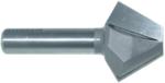 MAGNATE 5481 Bird Mouth (Bird Beak) Router Bit, 6-sided or 12-sided - 1" Long Diagonal Edge; 1-1/8" Cutting Height; 1/2" Shank Diameter; 1-9/16" Overall Diameter; 1/8" Small Diameter; 1/2" Shank, 2-Flute Carbide Tipped