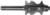 MAGNATE 5503 Face Molding Router Bit - 1" Cutting Length; 1/4" Bead Diameter; 3/4" Overall Diameter; 1-1/4" Shank Length; BR-02 Bearing; 1/4" Shank Diameter, 2-Flute Carbide Tipped
