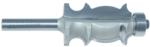 MAGNATE 5504 Face Molding Router Bit - 1" Cutting Length; 5/16" Bead Diameter; 11/16" Overall Diameter; 1-1/4" Shank Length; BR-02 Bearing; 1/4" Shank Diameter, 2-Flute Carbide Tipped