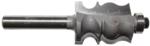 MAGNATE 5505 Face Molding Router Bit - 1" Cutting Length; 1/4" Bead Diameter; 3/4" Overall Diameter; 1-1/4" Shank Length; BR-02 Bearing; 1/4" Shank Diameter, 2-Flute Carbide Tipped
