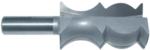 MAGNATE 5513 Crown Molding Carbide Tipped Router Bit - 2-1/4" Cutting Length; 1-1/4" Overall Diameter; 1/2" & 3/4" Radius; 1/2" Shank Diameter, 1-1/2" Shank Length, 2-Flute Carbide Tipped