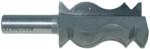 MAGNATE 5516 Crown Molding Carbide Tipped Router Bit - 2-1/4" Cutting Length; 1-1/4" Overall Diameter; 17/32" Radius; 1/2" Shank Diameter, 1-1/2" Shank Length, 2-Flute Carbide Tipped