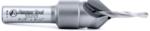 Amana 55205 Countersink, Carbide Tipped - #6 Wood Screw Size; 1/2" Plug Diameter; 1/8" Drill Diameter; 5/16" Shank Diameter; 2-9/16" Overall Length; 1-5/8" Height; 630-102 Drill; Use 7mm-8mm spring collet