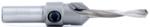 Amana 55211 Countersink, Carbide Tipped - #10 Wood Screw Size; 1/2" Plug Diameter; 3/16" Drill Diameter; 3/8" Shank Diameter; 3" Overall Length; 1-3/4" Height; 630-402 Drill; Use 9mm-10mm spring collet; 1/2" Cutting Length, 49-Degree For Wood Screws