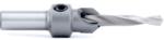 Amana 55212 Countersink, Carbide Tipped - #12 Wood Screw Size; 15/32" Plug Diameter; 7/32" Drill Diameter; 3/8" Shank Diameter; 3" Overall Length; 1-3/4" Height; 630-502 Drill; Use 9mm-10mm spring collet