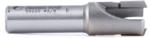 Amana 55220 Plug Cutter for Drill Press - 3/8" Inside Diameter; 5/8" Plug Diameter; 1/2" Cutting Height; 1/2" Shank Diameter; 2-1/2" Overall Length; 2-Flute, Carbide Tipped