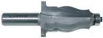 MAGNATE 5523 Casing Molding Router Bit - 2" Cutting Length; 1-3/8" Overall Diameter; 1" Radius; 1-1/2" Shank Length; BR-03 Bearing; 1/2" Shank Diameter, 2-Flute Carbide Tipped