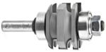 Amana 55460 One Piece Stile & Rail Router Bit - Concave Profile; 3/8" Cutting Depth; 1/2" Shank Diameter; 1-9/32" Cutting Height; 4-3/32" Overall Length; 7/32" Radius; 2" Overall Diameter; 2-Flute With Ball Bearing, Carbide Tipped