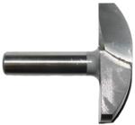 MAGNATE 5565 Horizontal Crown Molding Router Bit - 2-1/2" Cutting Diameter; 3/8" Cove Depth; 5/8" Cutting Height; 1/2" Shank Diameter; 2-1/4" Radius; 2-Flute Carbide Tipped