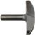 MAGNATE 5567 Horizontal Crown Molding Router Bit - 2-3/4" Cutting Diameter; 3/8" Cove Depth; 5/8" Cutting Height; 1/2" Shank Diameter; 2-3/4" Radius; 2-Flute Carbide Tipped