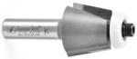 Amana 57122 Bevel Undermount Bowl Solid Surface Router Bit - 1/2" & 3/4" Countertop Thickness; 1/2" Shank Diameter; 15/16" Cutting Height; 11.5 Degree; 3" Overall Length; 1-1/4" Large Diameter; 47726 Bearing