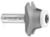 Amana 57156 Roundover Undermount Bowl Router Bit - 17/32" Countertop Thickness; 17 Degree; 11/16" Cutting Height; 3/8" Radius; 2-1/2" Overall Length; 1-25/32" Large Diameter; 47731 Bearing; Compatible with Corian sink & bowl#'s 874#