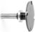 Amana 57165 4 Wing Cut Out Solid Surface Router Bit - 1/4" Cutting Height; 7/8", 1" Cutting Depth; 3" Large Diameter; 1/2" Shank Diameter; 3-9/32" Overall Length; 47745 Bearing; 47739 Collet; Carbide Tipped