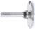 Amana 57166 4 Wing Cut Out Solid Surface Router Bit - 3/16" Cutting Height; 1" Cutting Depth; 3" Large Diameter; 1/2" Shank Diameter; 3-5/32" Overall Length; 47745, 47747 Bearing; 47739 Collet; Carbide Tipped