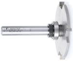 Amana 57166 4 Wing Cut Out Solid Surface Router Bit - 3/16" Cutting Height; 1" Cutting Depth; 3" Large Diameter; 1/2" Shank Diameter; 3-5/32" Overall Length; 47745, 47747 Bearing; 47739 Collet; Carbide Tipped