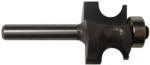 MAGNATE 5803 Edge Beading Router Bit - 3/8" Bead Diameter; 11/16" Cutting Length; 3/16" Radius; 1" Overall Diameter; BR-03 Bearing; 1/4" Shank Diameter, 1-1/4" Shank Length, 2-Flute Carbide Tipped