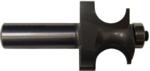 MAGNATE 5806 Edge Beading Router Bit - 5/8" Bead Diameter; 1" Cutting Length; 5/16" Radius; 1-3/8" Overall Diameter; BR-03 Bearing; 1/2" Shank Diameter, 1-1/2" Shank Length, 2-Flute Carbide Tipped