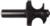 MAGNATE 5807 Edge Beading Router Bit - 3/4" Bead Diameter; 1-1/8" Cutting Length; 3/8" Radius; 1-1/2" Overall Diameter; BR-03 Bearing; 1/2" Shank Diameter, 1-1/2" Shank Length, 2-Flute Carbide Tipped
