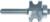 MAGNATE 5811 Bull Nose (Half Round) Router Bit With Bottom Bearing - 1/4" Bead Diameter; 1/8" Radius; 1-1/4" Shank Length; 15/16" Overall Diameter; BR-05 Bearing; 1/4" Shank Diameter, 2-Flute Carbide Tipped