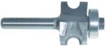 MAGNATE 5811 Bull Nose (Half Round) Router Bit With Bottom Bearing - 1/4" Bead Diameter; 1/8" Radius; 1-1/4" Shank Length; 15/16" Overall Diameter; BR-05 Bearing; 1/4" Shank Diameter, 2-Flute Carbide Tipped