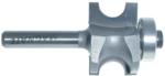 MAGNATE 5812 Bull Nose (Half Round) Router Bit With Bottom Bearing - 3/8" Bead Diameter; 3/16" Radius; 1-1/4" Shank Length; 1-1/16" Overall Diameter; BR-05 Bearing; 1/4" Shank Diameter, 2-Flute Carbide Tipped