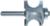 MAGNATE 5814 Bull Nose (Half Round) Router Bit With Bottom Bearing - 5/8" Bead Diameter; 5/16" Radius; 1-1/4" Shank Length; 1-5/16" Overall Diameter; BR-05 Bearing; 1/4" Shank Diameter, 2-Flute Carbide Tipped