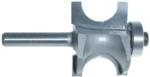 MAGNATE 5814 Bull Nose (Half Round) Router Bit With Bottom Bearing - 5/8" Bead Diameter; 5/16" Radius; 1-1/4" Shank Length; 1-5/16" Overall Diameter; BR-05 Bearing; 1/4" Shank Diameter, 2-Flute Carbide Tipped