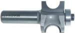 MAGNATE 5823 Bull Nose (Half Round) Router Bit With Bottom Bearing - 1/2" Bead Diameter; 1/4" Radius; 1-3/16" Overall Diameter; BR-05 Bearing; 1/2" Shank Diameter, 1-1/2" Shank Length, 2-Flute Carbide Tipped