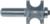 MAGNATE 5824 Bull Nose (Half Round) Router Bit With Bottom Bearing - 5/8" Bead Diameter; 5/16" Radius; 1-5/16" Overall Diameter; BR-05 Bearing; 1/2" Shank Diameter, 1-1/2" Shank Length, 2-Flute Carbide Tipped