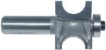 MAGNATE 5824 Bull Nose (Half Round) Router Bit With Bottom Bearing - 5/8" Bead Diameter; 5/16" Radius; 1-5/16" Overall Diameter; BR-05 Bearing; 1/2" Shank Diameter, 1-1/2" Shank Length, 2-Flute Carbide Tipped