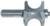 MAGNATE 5826 Bull Nose (Half Round) Router Bit With Bottom Bearing - 7/8" Bead Diameter; 7/16" Radius; 1-9/16" Overall Diameter; BR-05 Bearing; 1/2" Shank Diameter, 1-1/2" Shank Length, 2-Flute Carbide Tipped