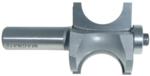 MAGNATE 5826 Bull Nose (Half Round) Router Bit With Bottom Bearing - 7/8" Bead Diameter; 7/16" Radius; 1-9/16" Overall Diameter; BR-05 Bearing; 1/2" Shank Diameter, 1-1/2" Shank Length, 2-Flute Carbide Tipped
