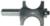 MAGNATE 5831 Bull Nose (Half Round) Router Bit With Bottom Bearing - 1-1/8" Bead Diameter; 9/16" Radius; 1-15/16" Overall Diameter; BR-05 Bearing; 1/2" Shank Diameter, 1-1/2" Shank Length, 2-Flute Carbide Tipped
