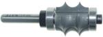 MAGNATE 5851 Multi-Edge Beading Carbide Tipped Router Bit - 3/16" Radius; 7/8" Cutting Length; 1/4" Shank Diameter; 1-1/4" Shank Length; 15/16" Overall Diameter; 2-Flute Carbide Tipped