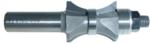 MAGNATE 5864 Finger Nail with Center Bearing Router Bit - 1" Profile Height; 3/16" Cutting Depth; 1" Overall Diameter; 3/4" Radius; 1-1/2" Shank Length; 1/2" Shank Diameter, 2-Flute Carbide Tipped