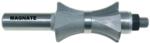 MAGNATE 5867 Finger Nail with Center Bearing Router Bit - 1-1/2" Profile Height; 1/4" Cutting Depth; 1-1/8" Overall Diameter; 1-1/4" Radius; 1-1/2" Shank Length; 1/2" Shank Diameter, 2-Flute Carbide Tipped