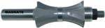 MAGNATE 5869 Finger Nail with Center Bearing Router Bit - 1-3/4" Profile Height; 1/4" Cutting Depth; 1-1/8" Overall Diameter; 1-1/2" Radius; 1-1/2" Shank Length; 1/2" Shank Diameter, 2-Flute Carbide Tipped