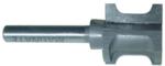 MAGNATE 5982 Double Easing Router Bit - 33/64" Opening; 9/64" Cutting Depth; 1/8" Radius; 1-1/4" Shank Length; 7/8" Overall Diameter; 1/4" Shank Diameter, 2-Flute Carbide Tipped