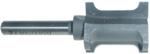MAGNATE 5983 Double Easing Router Bit - 49/64" Opening; 9/64" Cutting Depth; 1/8" Radius; 1-1/4" Shank Length; 7/8" Overall Diameter; 1/4" Shank Diameter, 2-Flute Carbide Tipped