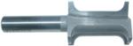 MAGNATE 5989 Double Easing Router Bit - 1-33/64" Opening; 9/32" Cutting Depth; 1/4" Radius; 1-1/2" Shank Length; 1-5/16" Overall Diameter; 1/2" Shank Diameter, 2-Flute Carbide Tipped