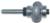 MAGNATE 6005 Flute Cutting Router Bit with Top and Bottom Bearings - 3/8" Radius; 3/8" Cutting Depth; 1/4" Shank Diameter; 1-3/4" Shank Length; 3/4" Cutting Length; 2-Flute Carbide Tipped