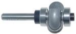 MAGNATE 6005 Flute Cutting Router Bit with Top and Bottom Bearings - 3/8" Radius; 3/8" Cutting Depth; 1/4" Shank Diameter; 1-3/4" Shank Length; 3/4" Cutting Length; 2-Flute Carbide Tipped
