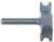 MAGNATE 6011B Boat Planking Router Bit - Bead Profile; 1/8" Radius; 1/4" Shank Diameter; 7/16" Cutting Length; 1-1/2" Overall Diameter; 2-Flute Carbide Tipped